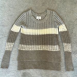 Neiman Marcus Three Tone Sweater